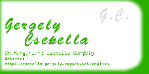 gergely csepella business card
